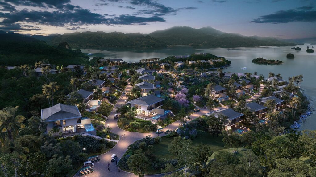 Phối cảnh dự án biệt thự nghỉ dưỡng Cullinan Hòa Bình Resort