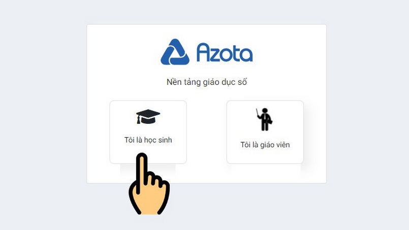 Azota.vn đăng ký mở tài khoản