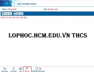 Học online trên lophoc.hcm.edu.vn THCS